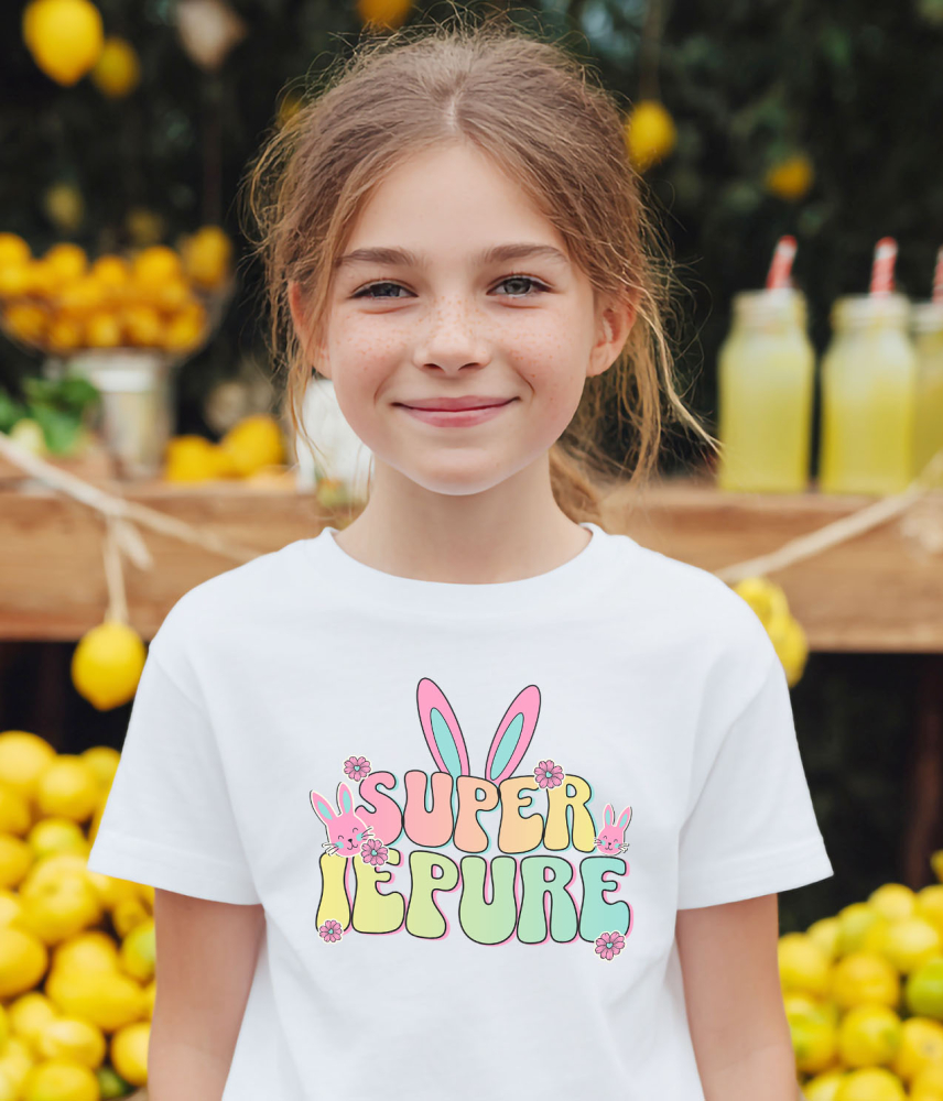 Tricou Femei, Barbati, Copii, Fata, Baiat, Unisex Personalizat "Iubitorii de Iepuri cu Urechi Lungi Colorate - Cadou Paște pentru Copii" [3]