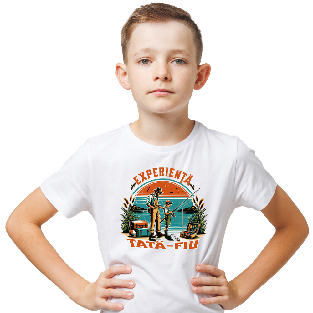 Tricou Femei, Barbati, Copii, Fata, Baiat, Unisex Personalizat Cadou Personalizat „Iubitorii De Pescuit” | Experiență Tata Fiu pentru Părinți și Copii [2]