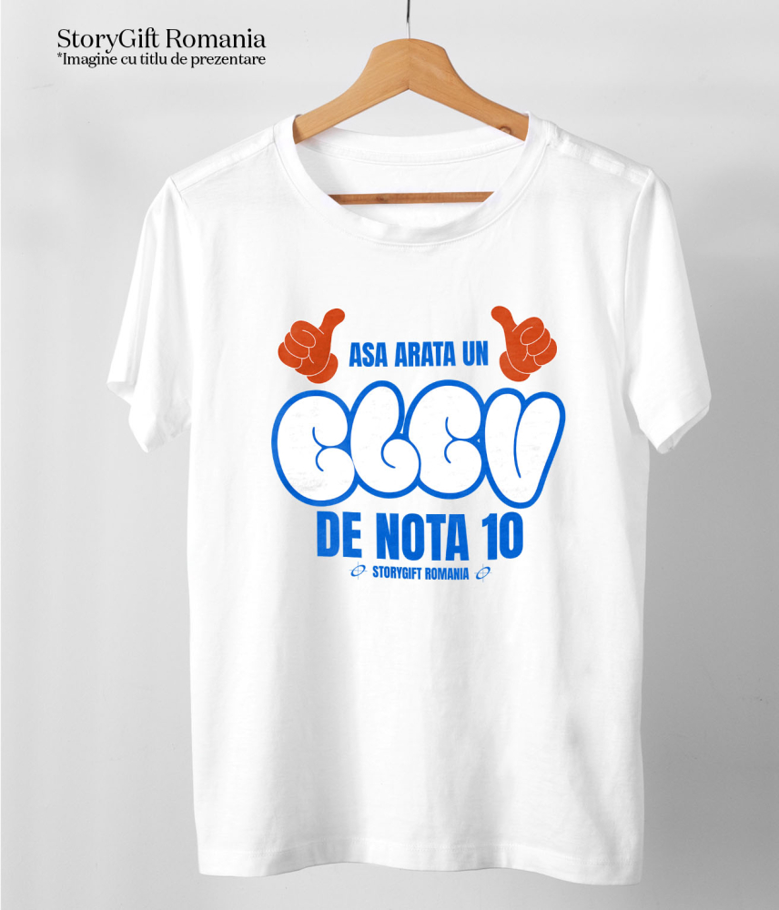 Tricou Femei, Barbati, Copii, Fata, Baiat, Unisex Personalizat Mâini Stil Mickey Mouse & Educație: Rechizite Personalizate pentru Elevii De Nota 10 [5]