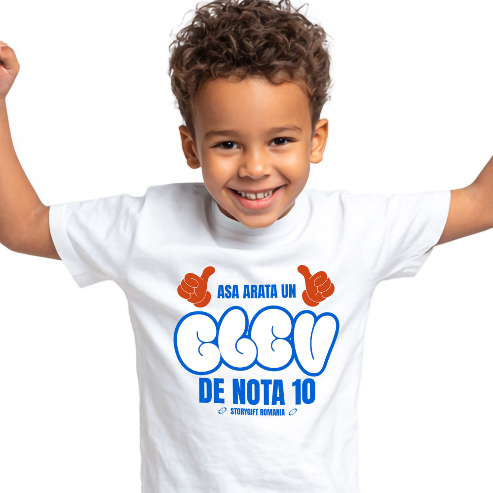 Tricou Femei, Barbati, Copii, Fata, Baiat, Unisex Personalizat Mâini Stil Mickey Mouse & Educație: Rechizite Personalizate pentru Elevii De Nota 10 [2]