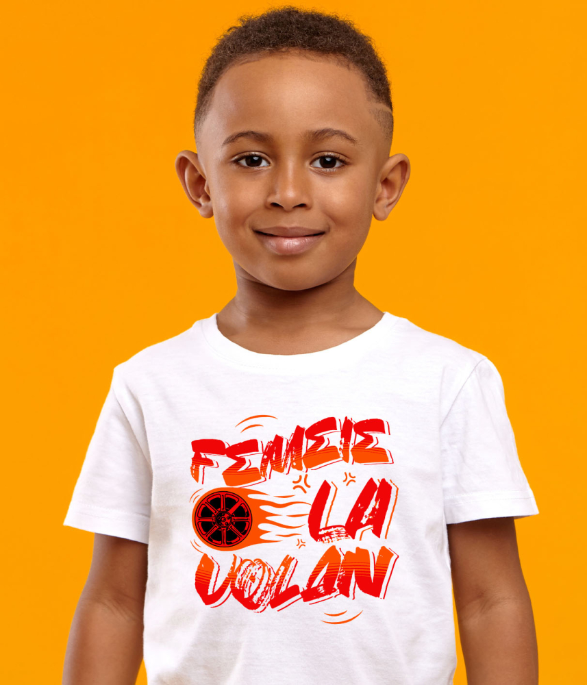 Tricou Femei, Barbati, Copii, Fata, Baiat, Unisex Personalizat Mesaj Colorat – Roată Mașină În Flăcări | Design Pentru Iubitorii De Viteză [4]