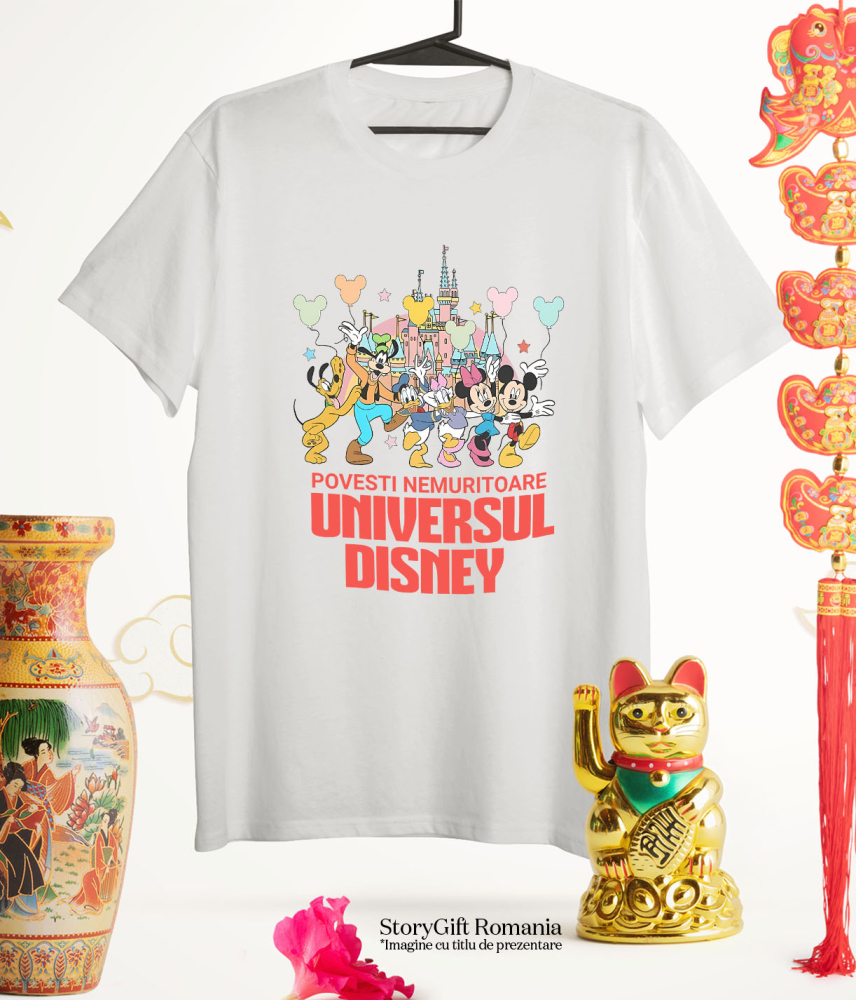 Tricou Copii cu Mickey si Prietenii 100% Bumbac, Alb, 12 Ani [5]