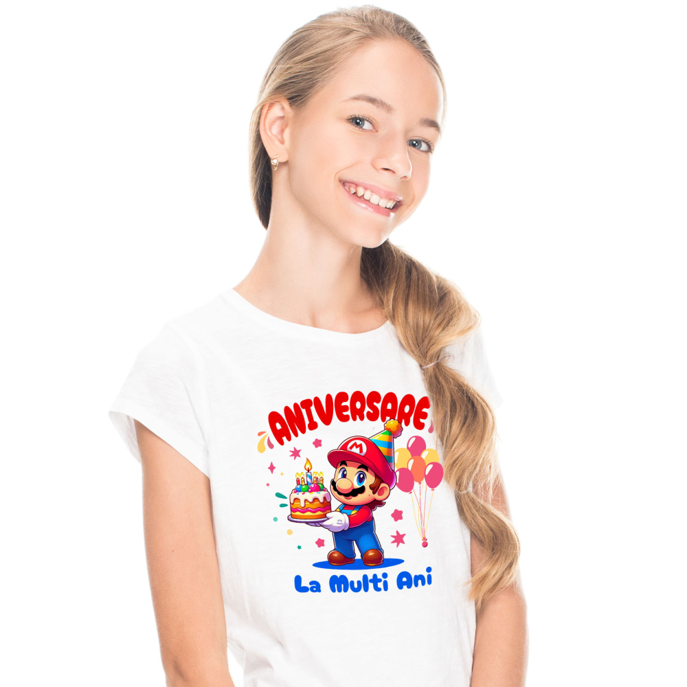 Tricou Copii cu Minecraft Aniversare – Aventuri si Surprize in Cuburi 100% Bumbac, Alb, 6 Ani [2]