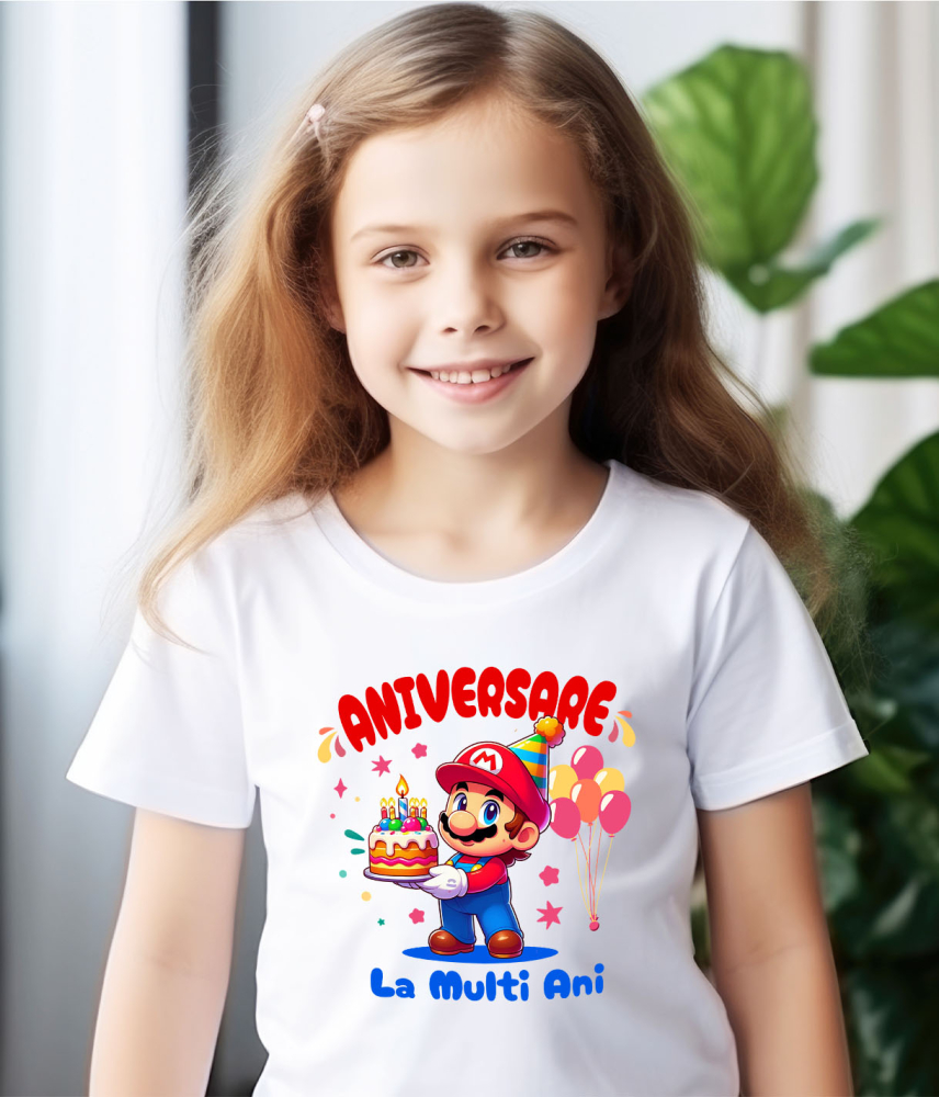 Tricou Copii cu Minecraft Aniversare – Aventuri si Surprize in Cuburi 100% Bumbac, Alb, 6 Ani [4]