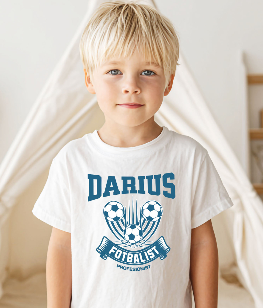 Tricou Femei, Barbati, Copii, Fata, Baiat, Unisex Personalizat Mingi de Fotbal - Tricou Personalizat pentru Echipe și Suporteri [3]