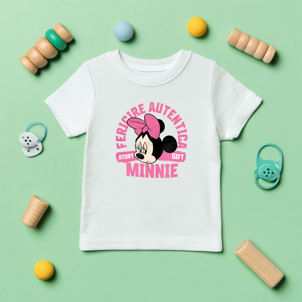 Tricou Copii cu Minnie, povestea unei zile triste 100% Bumbac, Alb, 12 Ani [5]