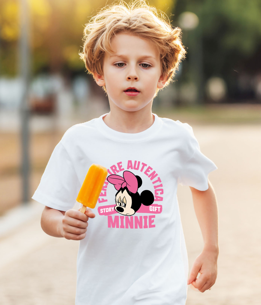 Tricou Copii cu Minnie, povestea unei zile triste 100% Bumbac, Alb, 12 Ani [4]