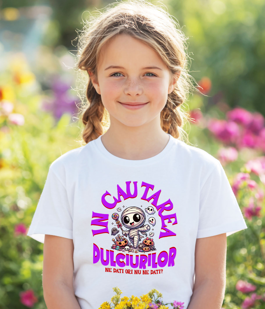 Tricou Femei, Barbati, Copii, Fata, Baiat, Unisex Personalizat Diavol Drăguț cu Furca pentru Halloween | Micul Diavol Este Foarte Drăguț | Cadou Personalizat pentru Copii [3]