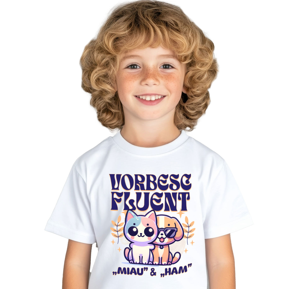 Tricou Femei, Barbati, Copii, Fata, Baiat, Unisex Personalizat Tricou Personalizat Pisică și Câine – Mesaj Amuzant pentru Frați | Cadou Perfect [2]