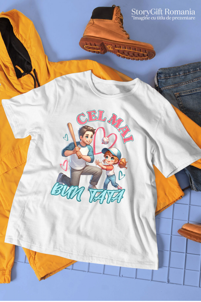 Tricou Femei, Barbati, Copii, Fata, Baiat, Unisex Personalizat Cadouri Personalizate Tata și Fiice | Te Iubim Tata, Ieri, Astăzi și Pentru Totdeauna [3]