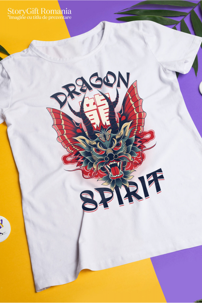 Tricou Femei, Barbati, Copii, Fata, Baiat, Unisex Personalizat Costum Dragon Chinezesc cu Coarne - Inspirat din Cultura Asiatică - Personalizat [3]