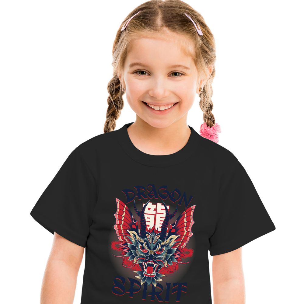 Tricou Femei, Barbati, Copii, Fata, Baiat, Unisex Personalizat Costum Dragon Chinezesc cu Coarne - Inspirat din Cultura Asiatică - Personalizat [2]