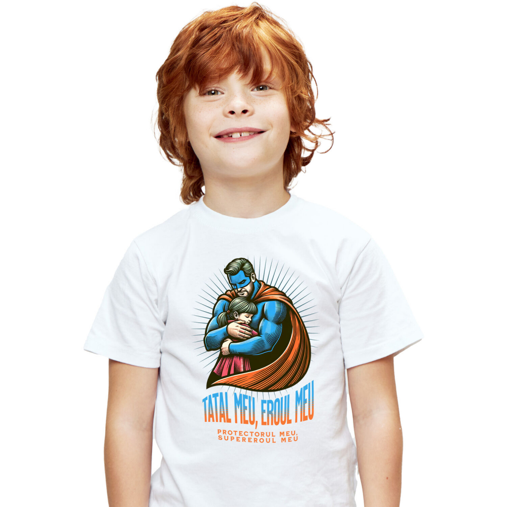 Tricou Femei, Barbati, Copii, Fata, Baiat, Unisex Personalizat Cadouri Personalizate Tata și Fiică | Cel Mai Iubit Tata, Dragoste Familie [1]