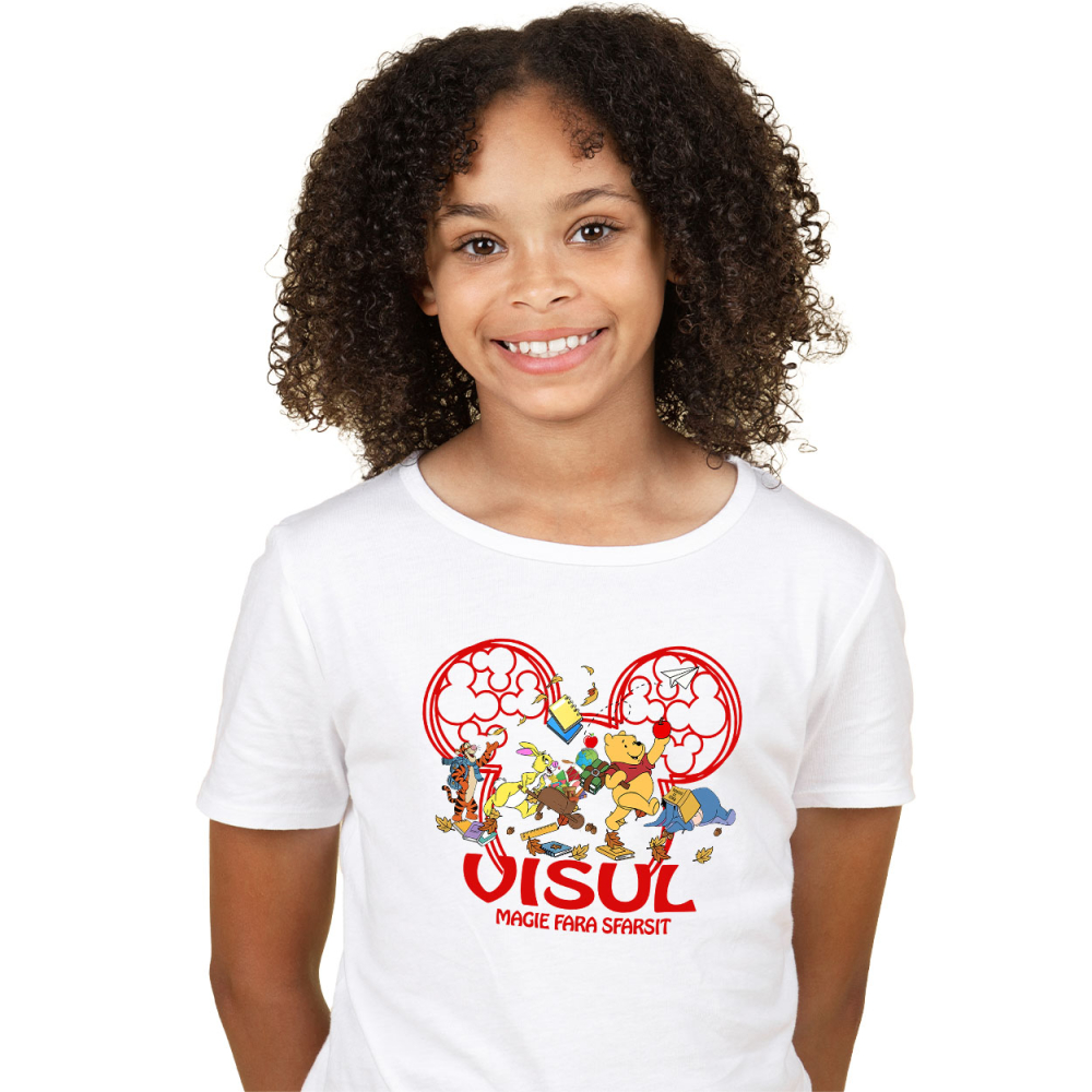 Tricou Copii cu Prietenii lui Winnie – Distractie si Joaca 100% Bumbac, Alb, 12 Ani [2]