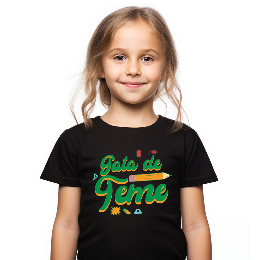 Tricou Femei, Barbati, Copii, Fata, Baiat, Unisex Personalizat Rechizite Școlare – Creion Gata de Școală pentru Copii [2]