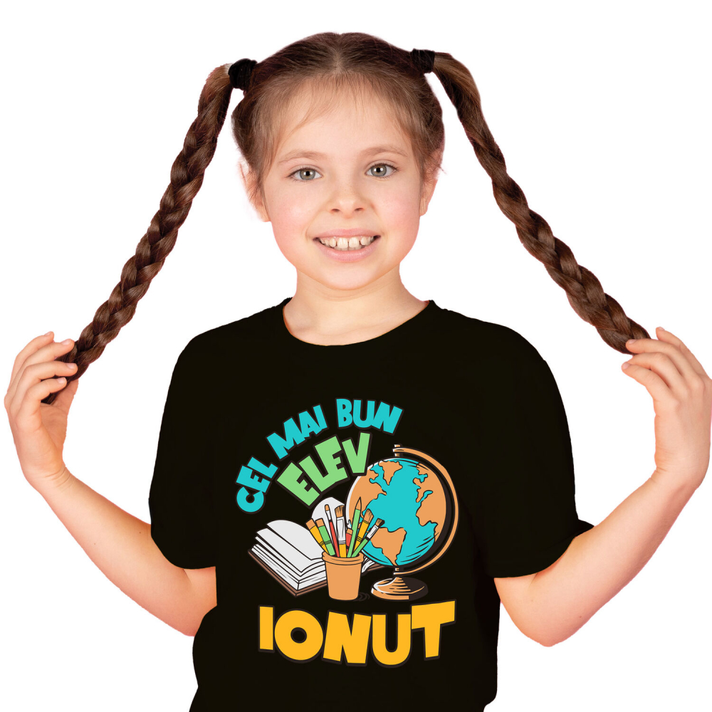 Tricou Femei, Barbati, Copii, Fata, Baiat, Unisex Personalizat Rechizite Școlare Personalizate: Glob Pământesc, Carioci, Pensule și Cadouri Educaționale pentru Familie și Copii [1]