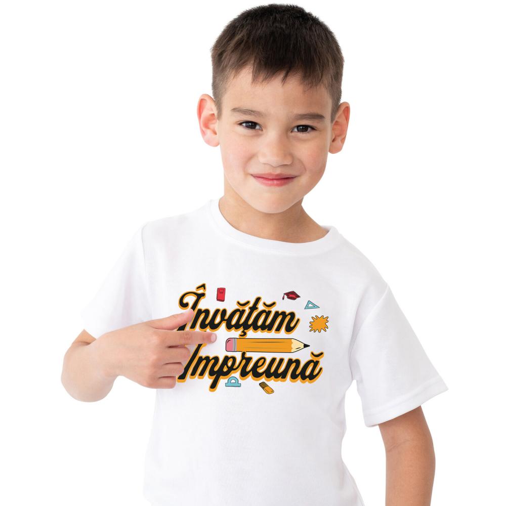 Tricou Femei, Barbati, Copii, Fata, Baiat, Unisex Personalizat Rechizite Școlare Copii | Creion Imens și Educație Personalizată [1]