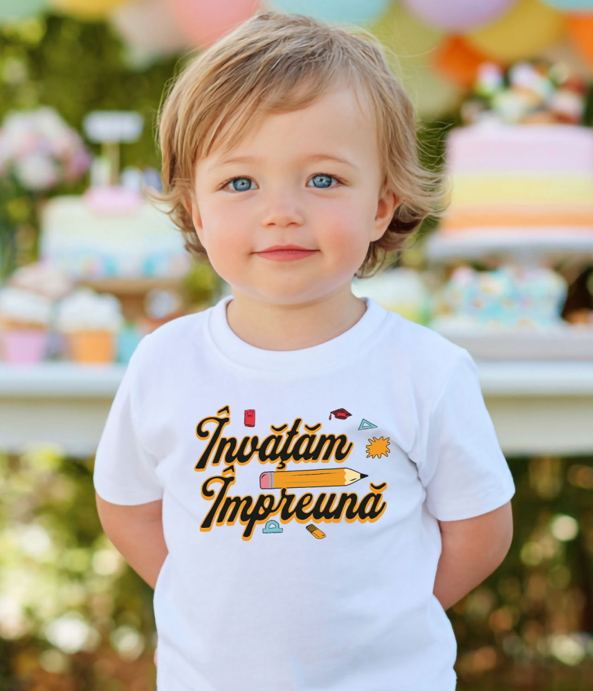 Tricou Femei, Barbati, Copii, Fata, Baiat, Unisex Personalizat Rechizite Școlare Copii | Creion Imens și Educație Personalizată [4]