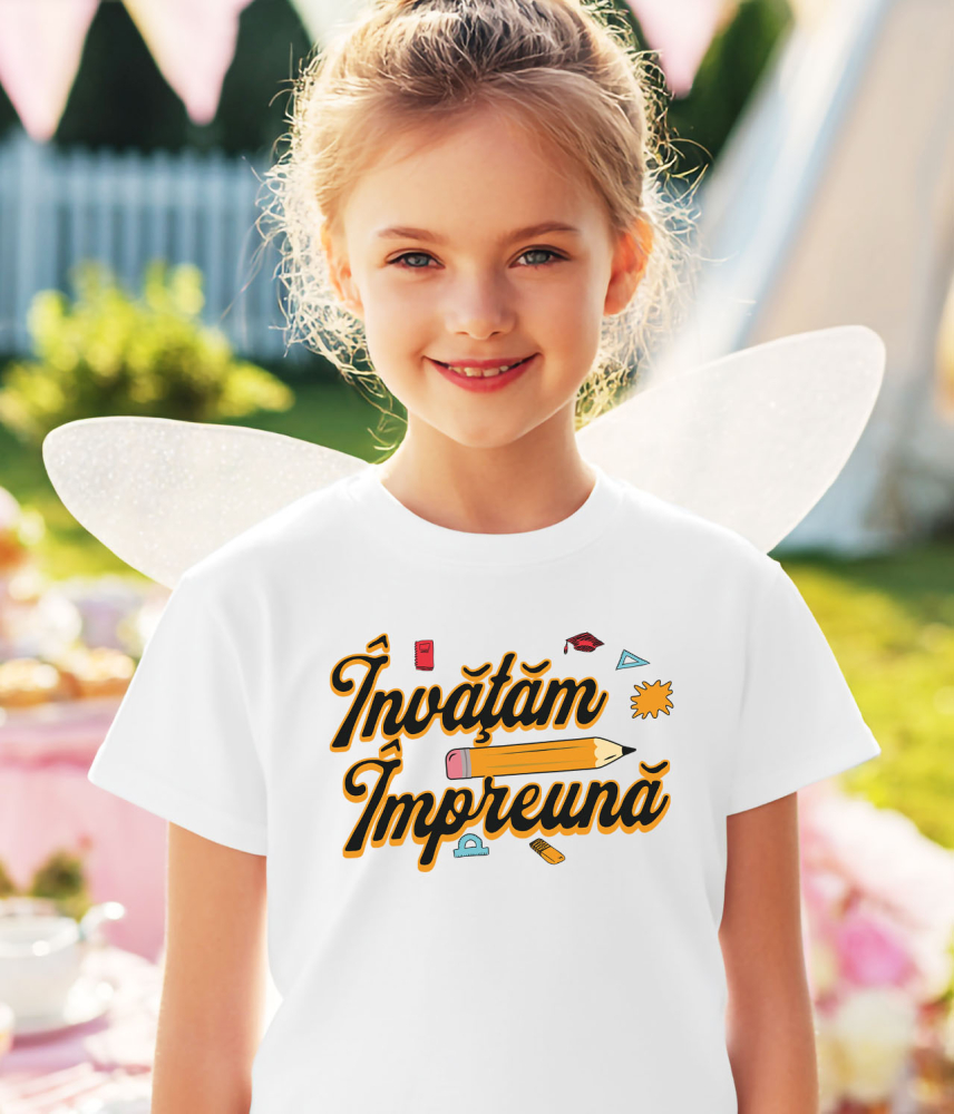 Tricou Femei, Barbati, Copii, Fata, Baiat, Unisex Personalizat Rechizite Școlare Copii | Creion Imens și Educație Personalizată [3]