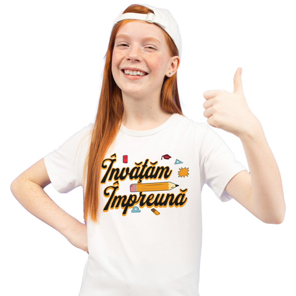 Tricou Femei, Barbati, Copii, Fata, Baiat, Unisex Personalizat Rechizite Școlare Copii | Creion Imens și Educație Personalizată [2]