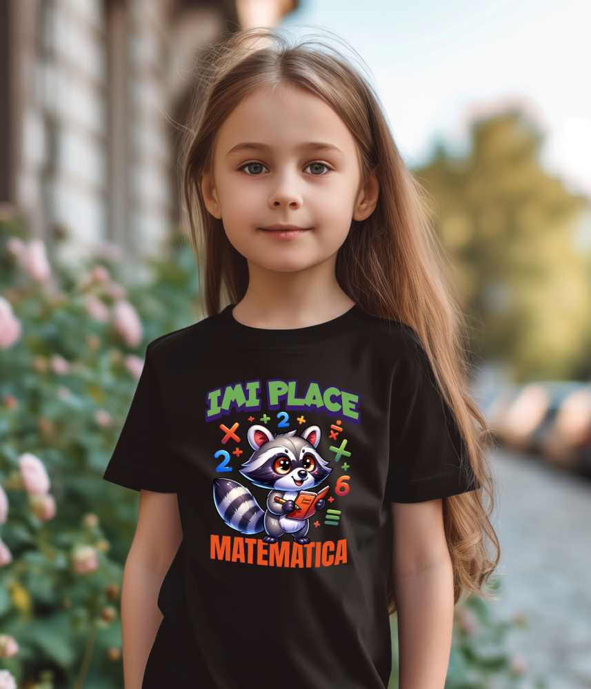 Tricou Femei, Barbati, Copii, Fata, Baiat, Unisex Personalizat Tricou Sconcs Matematician - "Îmi Place Matematica" | Cadou Educațional pentru Copii și Iubitori de Știință [3]