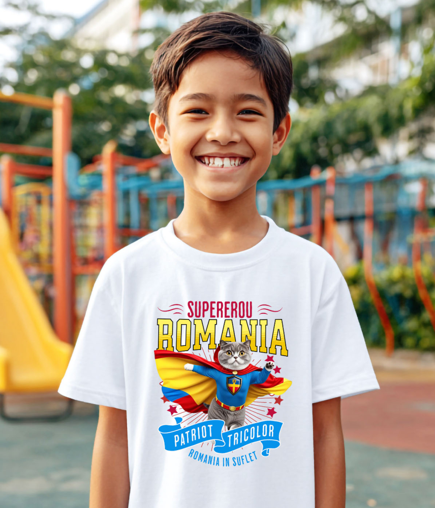 Tricou Femei, Barbati, Copii, Fata, Baiat, Unisex Personalizat Pisica Scottish Fold în Costum de Căpitan România – Cadou Personalizat pentru Iubitorii de Pisici [4]