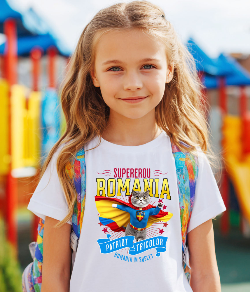 Tricou Femei, Barbati, Copii, Fata, Baiat, Unisex Personalizat Pisica Scottish Fold în Costum de Căpitan România – Cadou Personalizat pentru Iubitorii de Pisici [3]