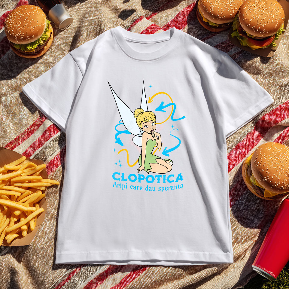 Tricou Copii cu Secretele Clopoticai și zanele padurii 100% Bumbac, Alb, 10 Ani [5]