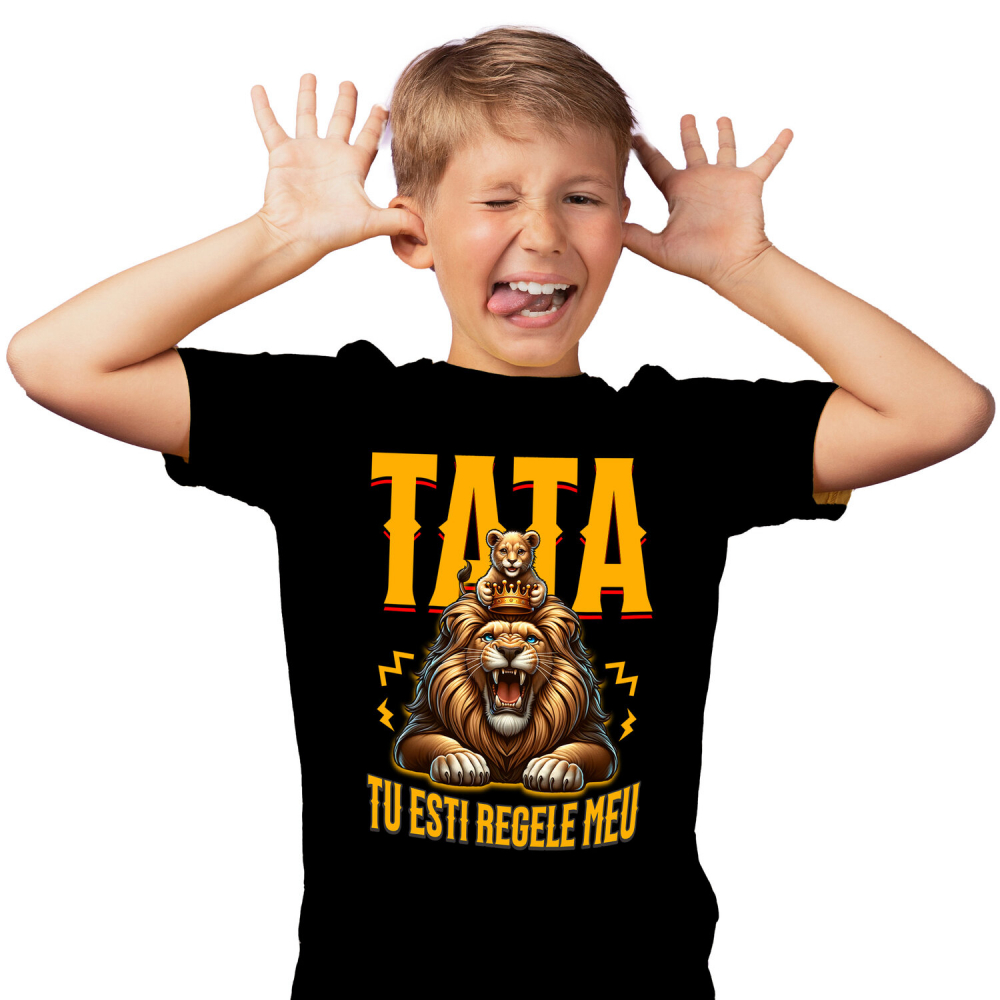 Tricou Femei, Barbati, Copii, Fata, Baiat, Unisex Personalizat Cadouri Personalizate Tata și Fiu | Pelerină Roșie, Eroul Meu Tata [2]