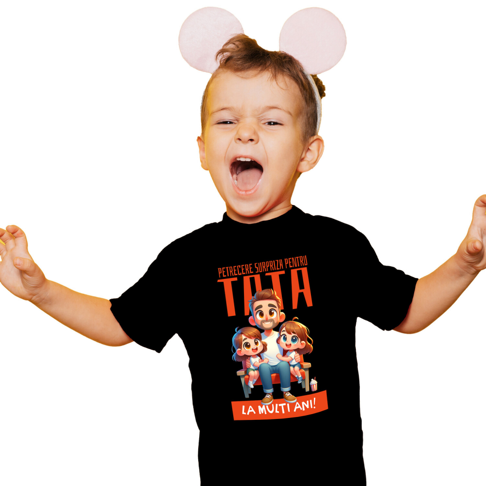 Tricou Femei, Barbati, Copii, Fata, Baiat, Unisex Personalizat Cadouri Personalizate Tata și Fiică | Pelerină Roșie, Eroul Meu, Protectorul Meu [1]