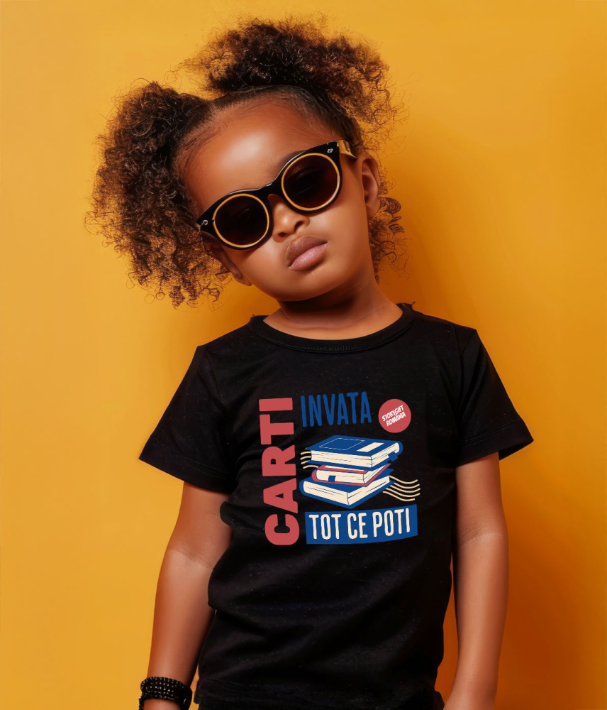 Tricou Femei, Barbati, Copii, Fata, Baiat, Unisex Personalizat Cărți Motivaționale pentru Dezvoltare Personală - Învață Tot Ce Poți! [4]