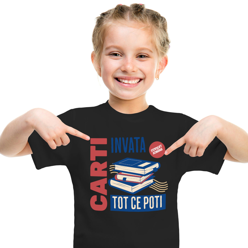 Tricou Femei, Barbati, Copii, Fata, Baiat, Unisex Personalizat Cărți Motivaționale pentru Dezvoltare Personală - Învață Tot Ce Poți! [2]