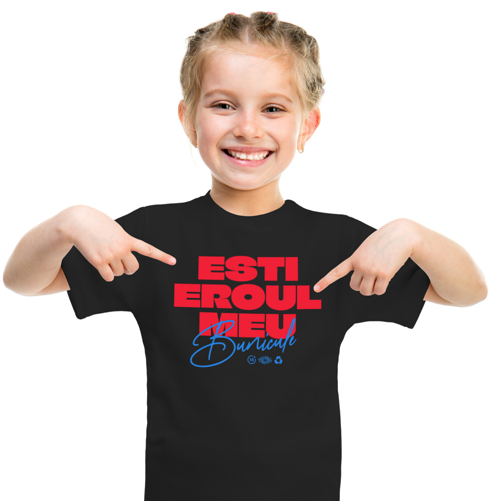 Tricou Femei, Barbati, Copii, Fata, Baiat, Unisex Personalizat Cadou Personalizat „Esti Eroul Meu Bunicule Familie” | Mesaje Emoționante pentru Bunici și Familia Ta [2]