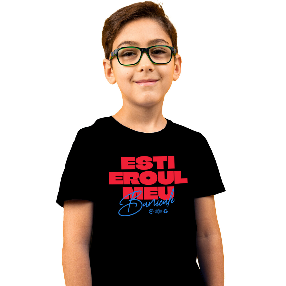 Tricou Femei, Barbati, Copii, Fata, Baiat, Unisex Personalizat Cadou Personalizat „Esti Eroul Meu Bunicule Familie” | Mesaje Emoționante pentru Bunici și Familia Ta [1]