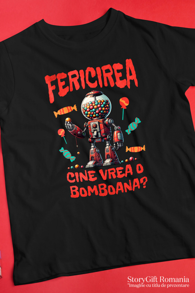 Tricou Femei, Barbati, Copii, Fata, Baiat, Unisex Personalizat Tonomat Vintage de Bomboane – Cadou Personalizat pentru Copii și Familie [3]