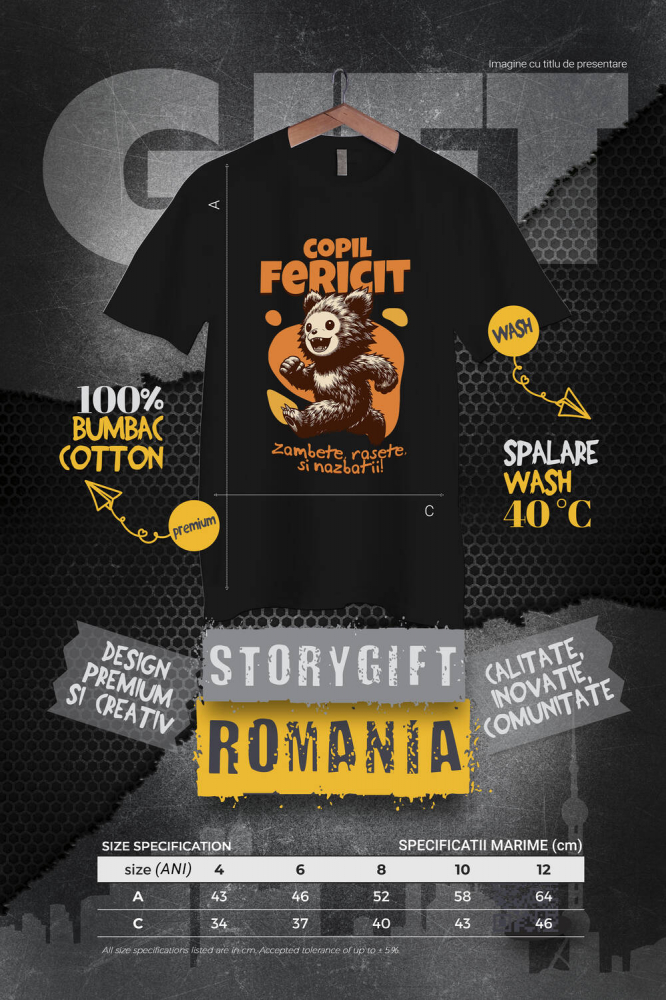 Tricou Femei, Barbati, Copii, Fata, Baiat, Unisex Personalizat Urs Brun Vesel Alergând – Cadou Personalizat pentru Copii și Familie [4]