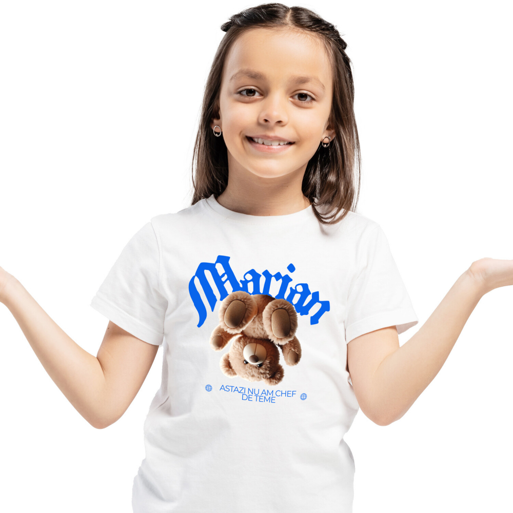 Tricou Femei, Barbati, Copii, Fata, Baiat, Unisex Personalizat Urs de Pluș Maro Personalizat – Cadou Amuzant pentru Copii și Familie [1]