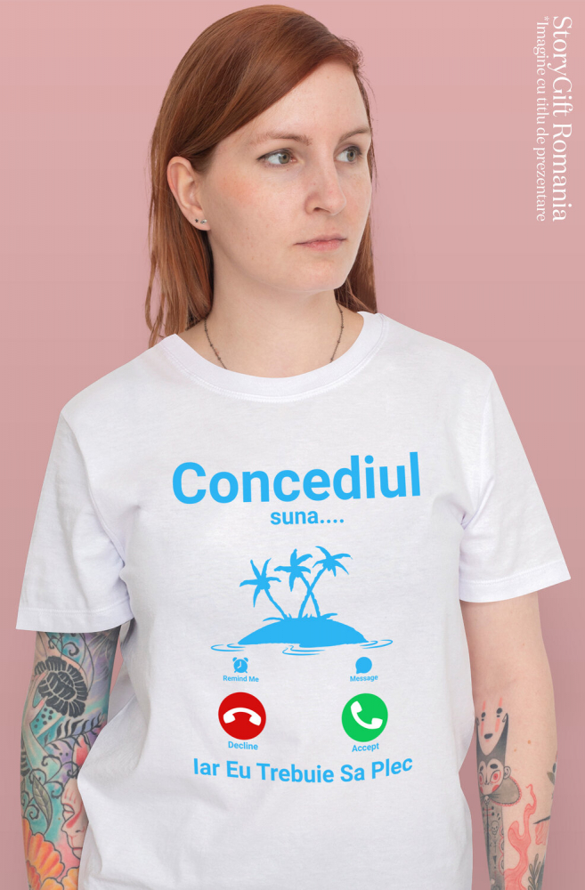 Tricou Femei, Barbati, Copii, Fata, Baiat, Unisex Personalizat "Apel Telefonic Insula Tropicală – Concediul Tău de Vis" [2]