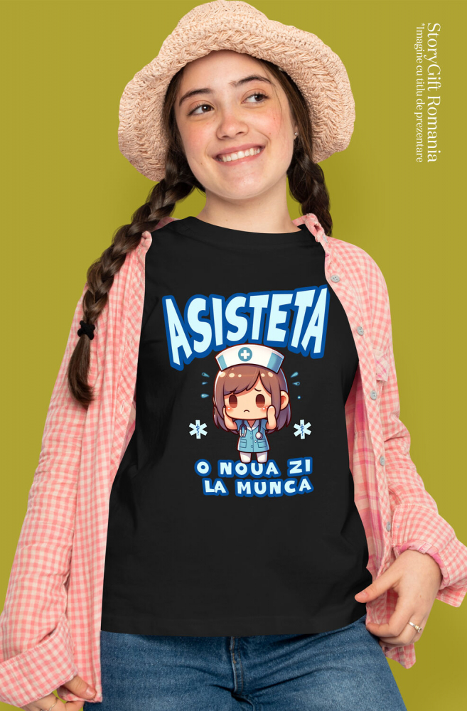 Tricou Femei, Barbati, Copii, Fata, Baiat, Unisex Personalizat Asistență Medicală Stil Anime – Pasiune și Dedicare în Medicină [2]