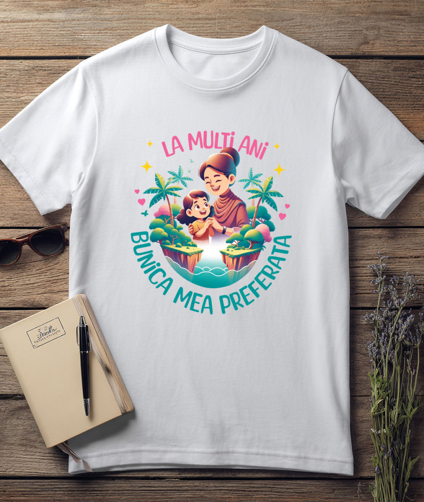 Tricou Femei, Barbati, Copii, Fata, Baiat, Unisex Personalizat Tricou Personalizat Bunica & Nepoata – Cadou Vesel și Unic [3]