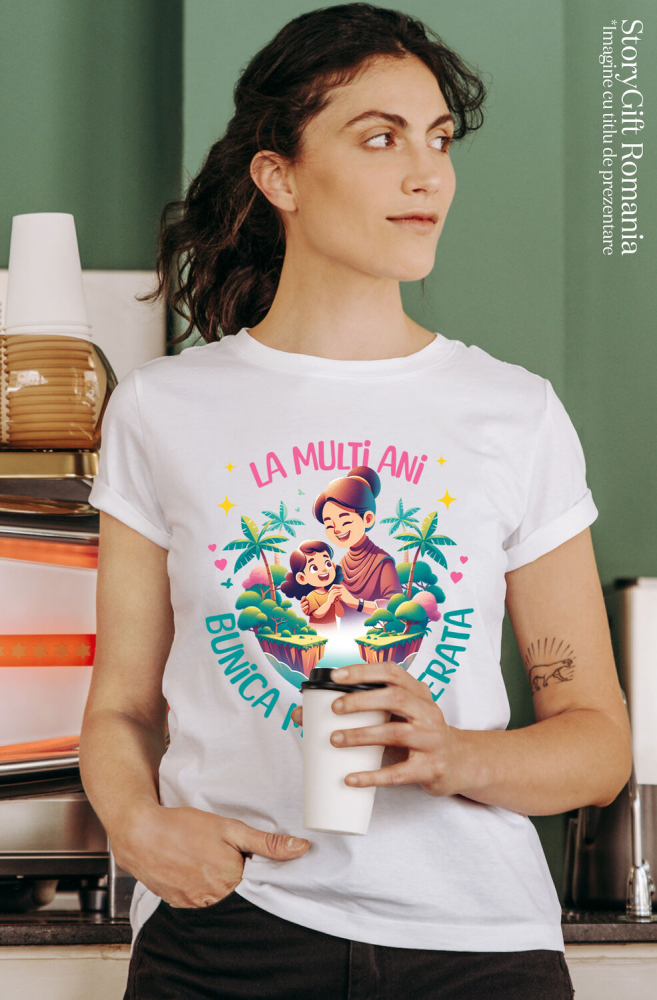 Tricou Femei, Barbati, Copii, Fata, Baiat, Unisex Personalizat Tricou Personalizat Bunica & Nepoata – Cadou Vesel și Unic [2]