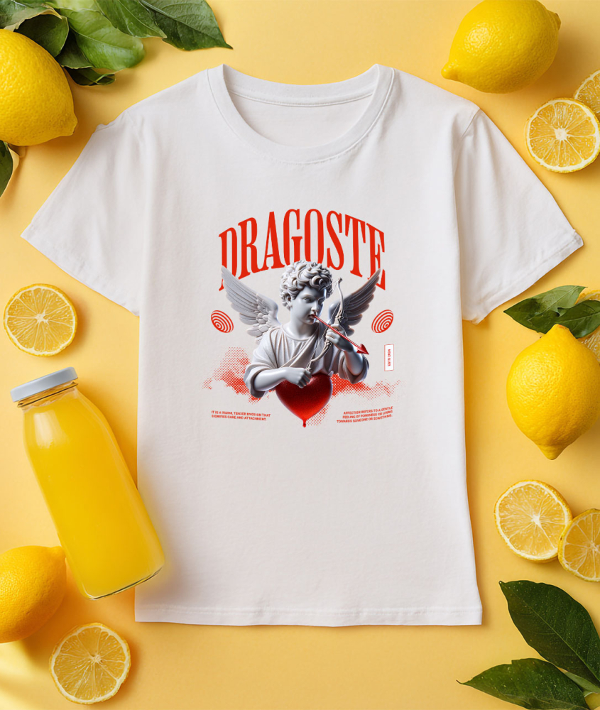 Tricou Femei, Barbati, Copii, Fata, Baiat, Unisex Personalizat Bust Statuie Cupidon - Cadou Personalizat Cu Text Dragoste | Iubire și Romantism [3]