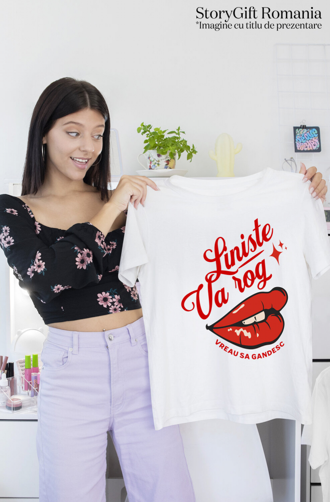 Tricou Femei, Barbati, Copii, Fata, Baiat, Unisex Personalizat „Cadouri personalizate pentru femei cu mesaje amuzante și buze roșii | Produse haioase pentru prieteni și familie” [2]