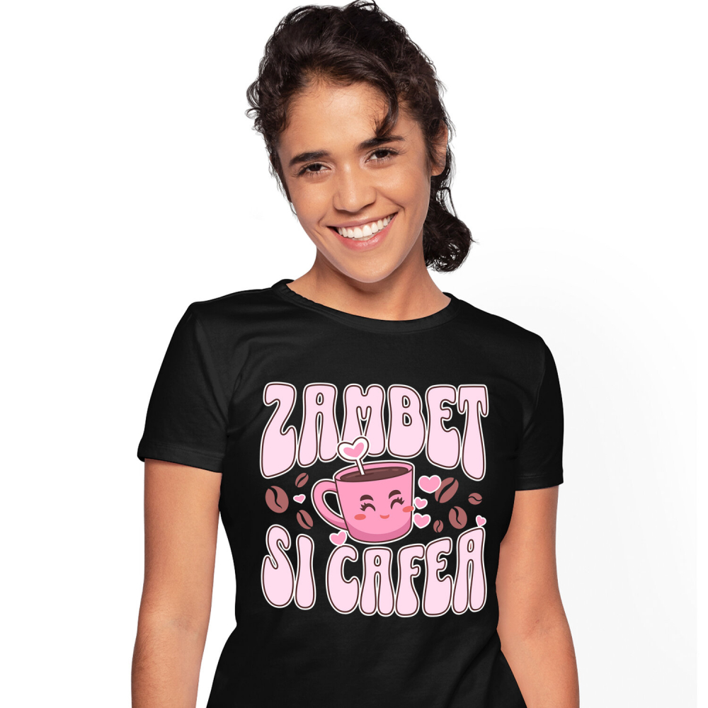 Tricou Femei, Barbati, Copii, Fata, Baiat, Unisex Personalizat „Cana de Cafea Zambitoare - Cadou Personalizat pentru Iubitorii de Cafea și Energie” [1]