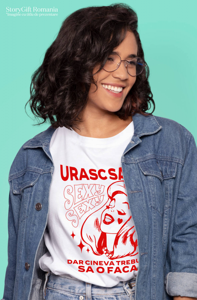 Tricou Femei, Barbati, Copii, Fata, Baiat, Unisex Personalizat „Urasc să fiu sexy, dar cineva trebuie să o facă” – Mesaj Haios pentru Femei cu Păr Lung [2]