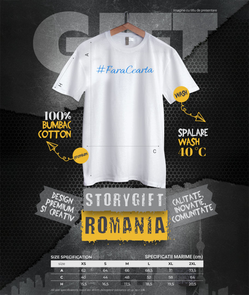Tricou Femei, Barbati, Copii, Fata, Baiat, Unisex Personalizat Citat Haios #Fărăceartă – Cadou Personalizat pentru Familie și Copii cu Mesaje Amuzante [4]