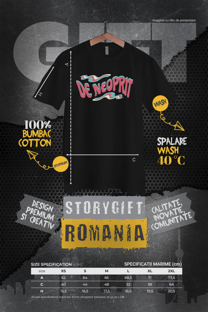 Tricou Femei, Barbati, Copii, Fata, Baiat, Unisex Personalizat De Neoprit - Cadou Personalizat cu Mesaj Motivațional și Design Colorat [4]