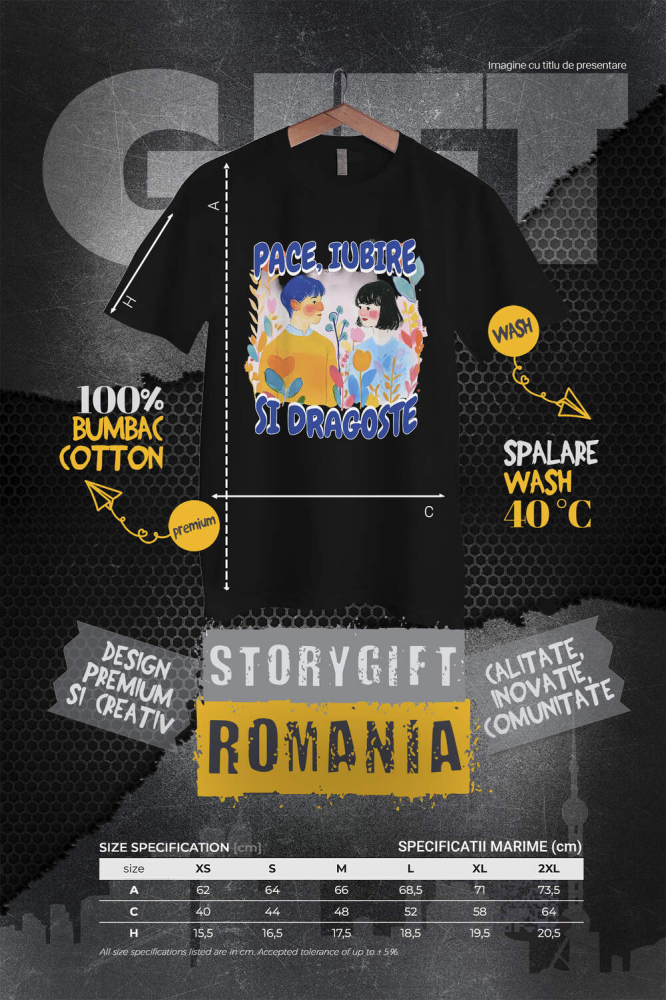 Tricou Femei, Barbati, Copii, Fata, Baiat, Unisex Personalizat Tablou Personalizat Familie & Cuplu – Cadouri Unice de Valentine's Day [4]