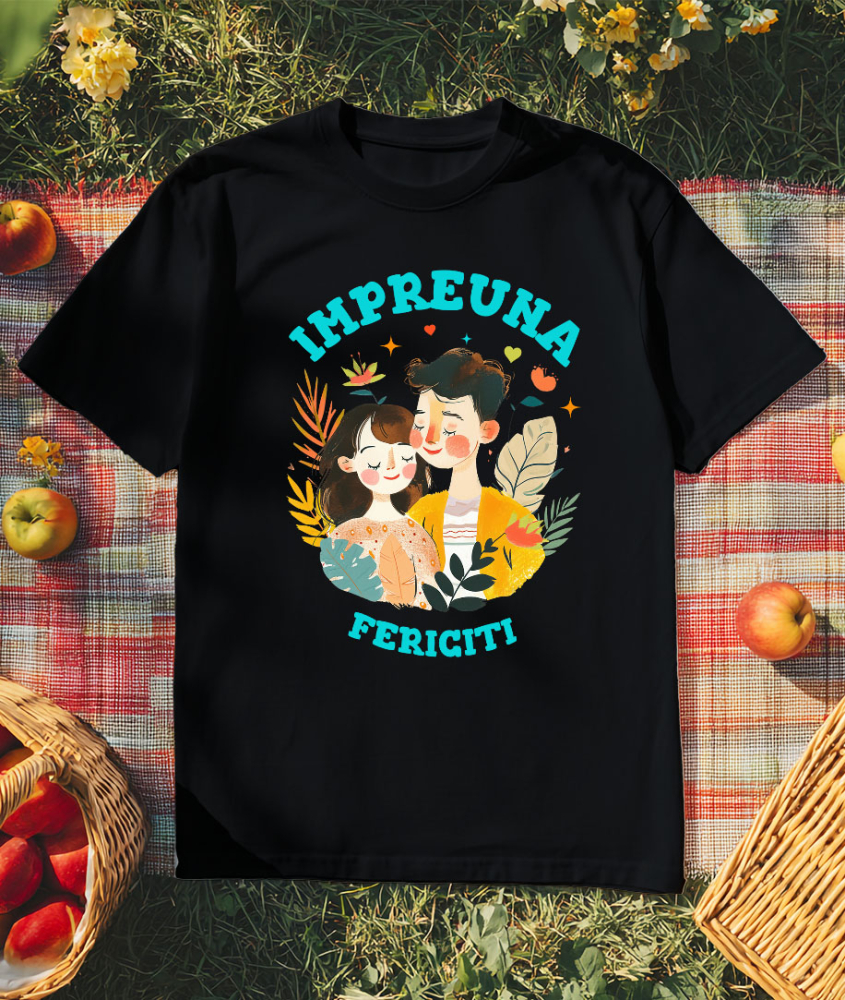 Tricou Femei, Barbati, Copii, Fata, Baiat, Unisex Personalizat Cadouri Personalizate Cuplu și Copii | Picturi Personalizate pentru Valentine's Day [3]