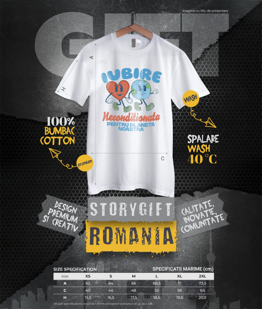 Tricou Femei, Barbati, Copii, Fata, Baiat, Unisex Personalizat "Produse personalizate pentru familie – Iubire necondiționată pentru planeta noastră" [4]